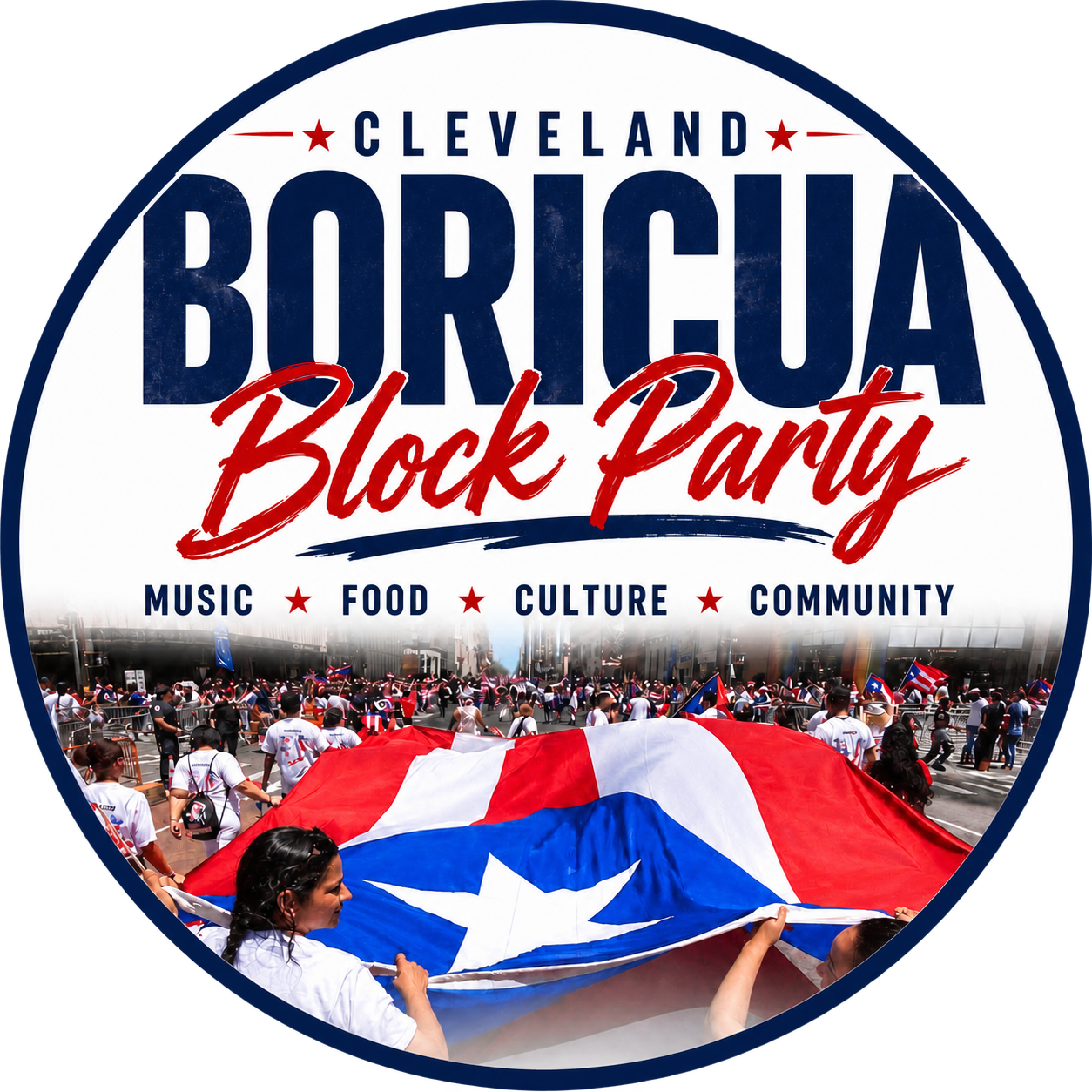 Official Cleveland Boricua Block Party logo